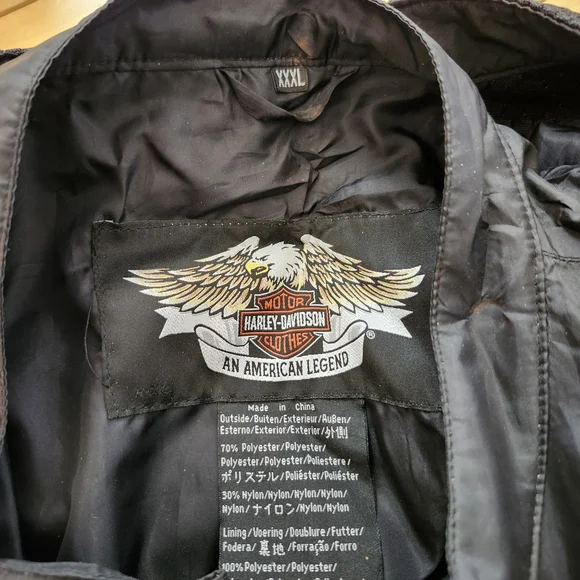 Black Harley-Davidson 2 In 1 Riding Jacket - Picture 7 of 8